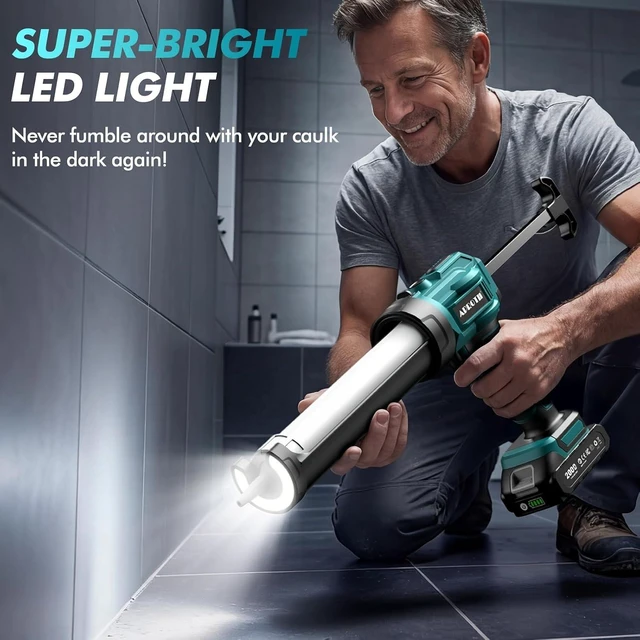 Alt view image 6 of 7 - Electric Caulking Gun for 10oz-10.5oz, Compatible with 18V Makita Battery