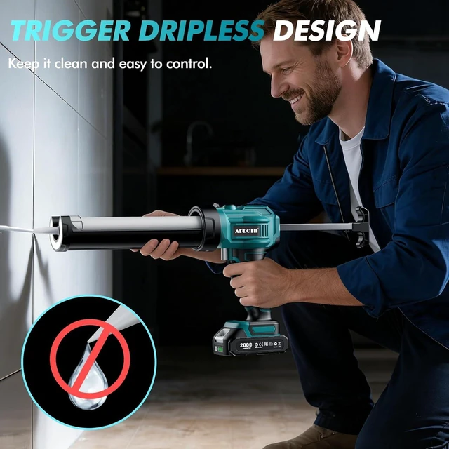 Alt view image 7 of 7 - Electric Caulking Gun for 10oz-10.5oz, Compatible with 18V Makita Battery