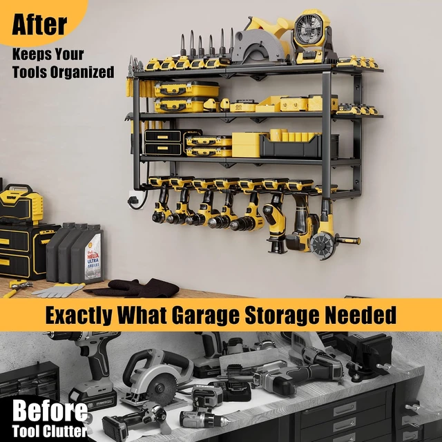 Alt view image 5 of 7 - Power Tool Organizer with Charging Station & 6 Outlets, 420 LB Capacity