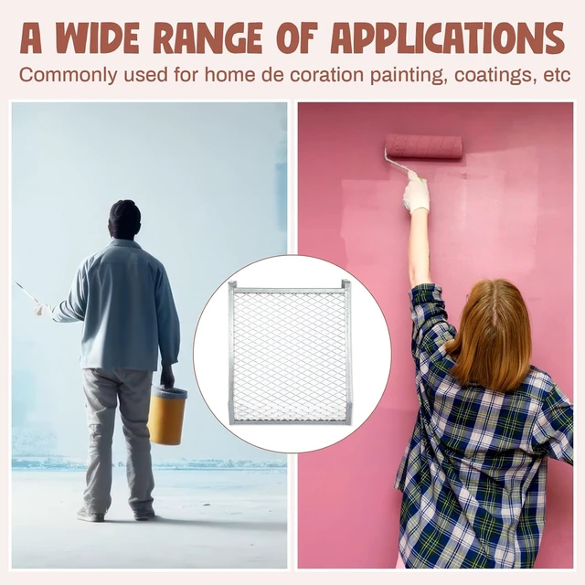 Alt view image 6 of 7 - 36 Pcs Metal Paint Roller Grid for 2 Gallon Buckets Paint Screen