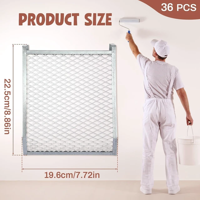 Alt view image 3 of 7 - 36 Pcs Metal Paint Roller Grid for 2 Gallon Buckets Paint Screen