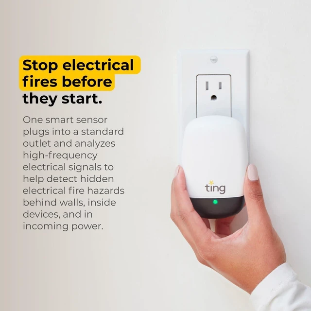 Alt view image 2 of 7 - Ting Electrical Fire Prevention Sensor & Service, Residential Use Only