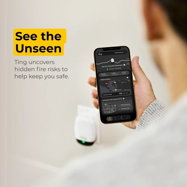 Alt view image 7 of 7 - Ting Electrical Fire Prevention Sensor & Service, Residential Use Only