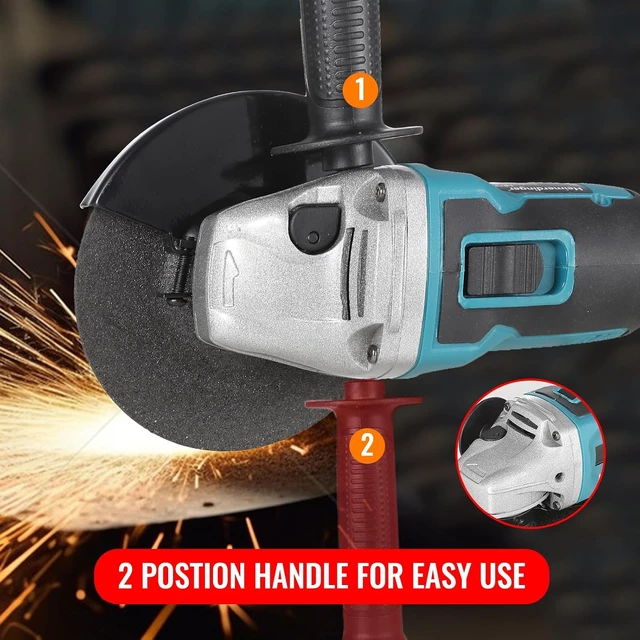 Alt view image 6 of 6 - 5 Inch Brushless Angle Grinder for Makita 18V Cutting Tool
