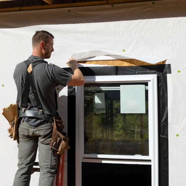 Alt view image 5 of 7 - Pro Grade Flashing Tape for Windows & Doors, 3.75 in Width, Black