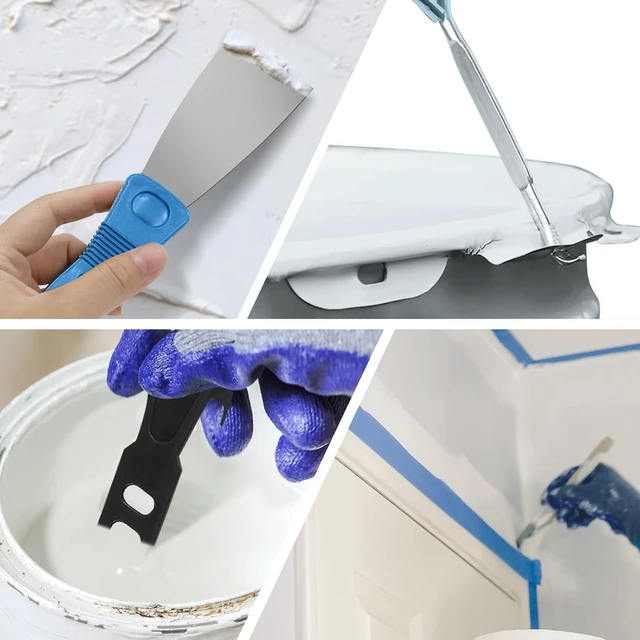 Alt view image 7 of 7 - 31 PCS Paint Roller Kit with 2 to 4 Ft Extension Pole 9" & 4" Rollers, Covers, Frame, Tray, Painters Tape & Long Handle Brush for Painting Walls, House, Corner & Concrete