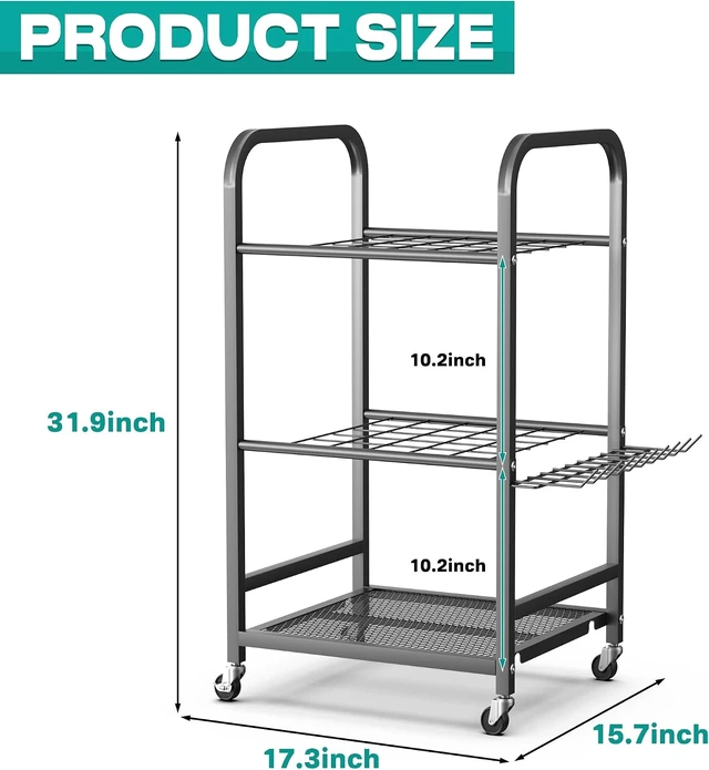 Alt view image 2 of 7 - Garden Tool Organizer & Storage Stand for Yard Tools