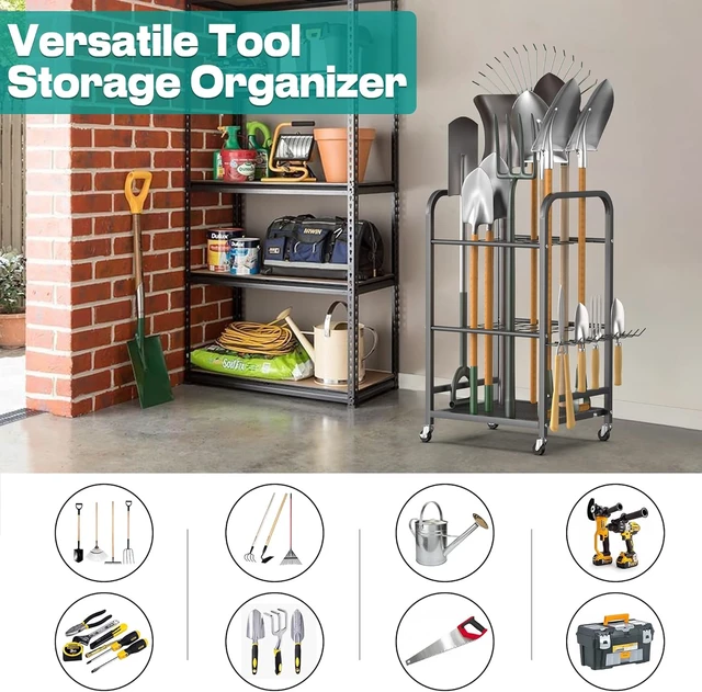 Alt view image 5 of 7 - Garden Tool Organizer & Storage Stand for Yard Tools