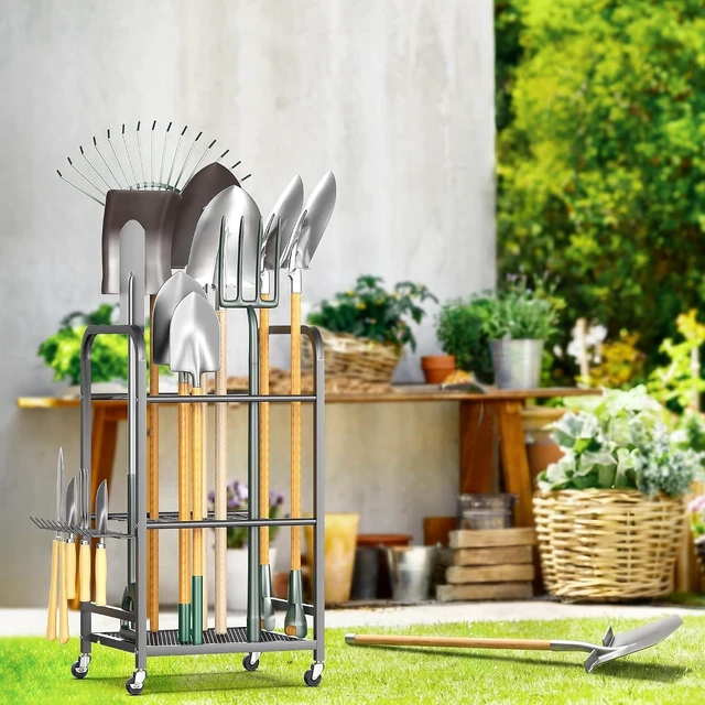 Alt view image 7 of 7 - Garden Tool Organizer & Storage Stand for Yard Tools
