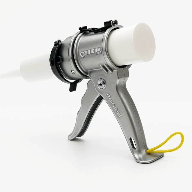 Alt view image 3 of 3 - PRO Compact 24:1 Caulking Gun No Drip, Patent Design, Lightweight Aluminum Frame, Works with All 10 oz Tubes ( PRO)