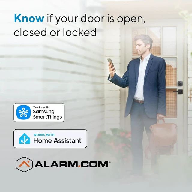 Alt view image 7 of 7 - Bolt Z-Wave Smart Deadbolt Lock with 800 Series Z-Wave Long Range