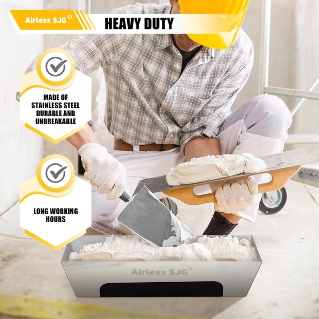 Alt view image 7 of 7 - 14-Piece Stainless Steel Drywall Knife Set with Mud Pan
