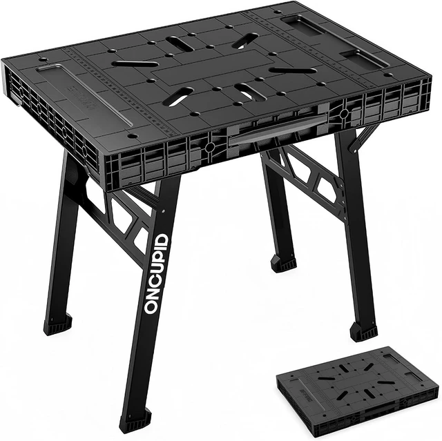 Main image of Portable Folding Workbench Worktable with 1650 lbs Capacity, Black