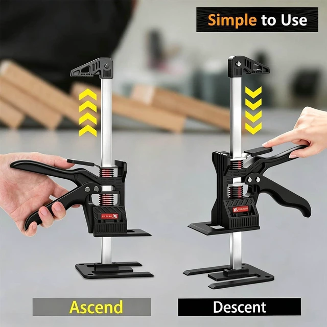 Alt view image 5 of 7 - Upgraded Labor Saving Arm Jack 2 Pcs with Portable Tool Bag