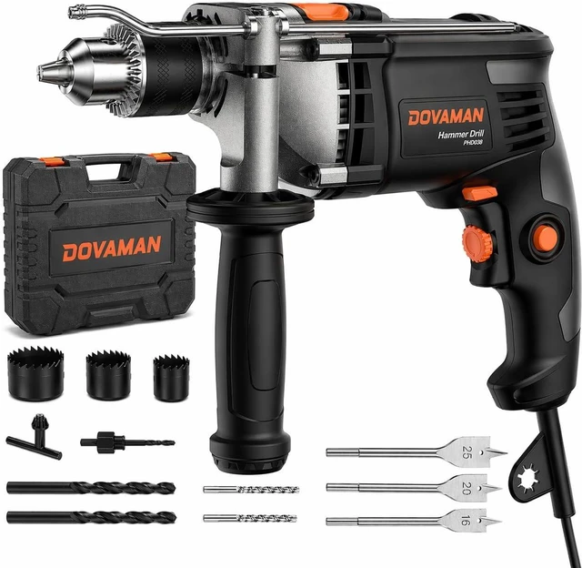 Main image of 7.5A Corded 1/2'' Hammer Impact Drill