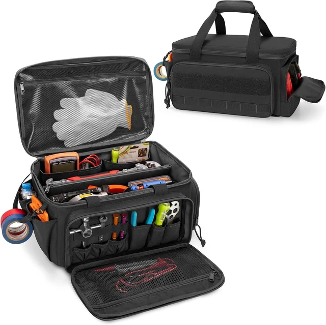 Main image of 14-Inch Tactical Tool Bag Tool Storage Organizer & Range Bag, Black