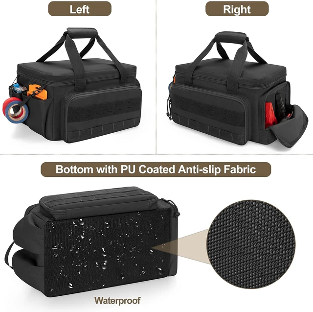 Alt view image 4 of 7 - 14-Inch Tactical Tool Bag Tool Storage Organizer & Range Bag, Black