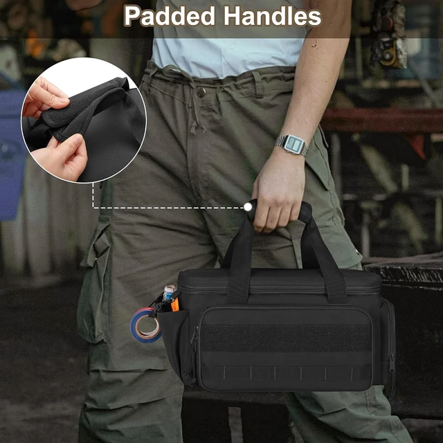 Alt view image 6 of 7 - 14-Inch Tactical Tool Bag Tool Storage Organizer & Range Bag, Black
