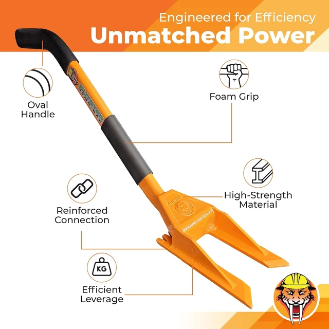 Alt view image 6 of 7 - 30 Demolition Pry Bar & Crowbar Oval Handle Wrecking Bar for Ceiling & Wall Demo, Heavy Duty Nail Puller Tool for Contractors, Firefighters & Home Renovations