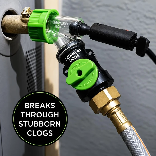 Alt view image 7 of 7 - The Original Water Heater Sediment Removal & Flush Kit