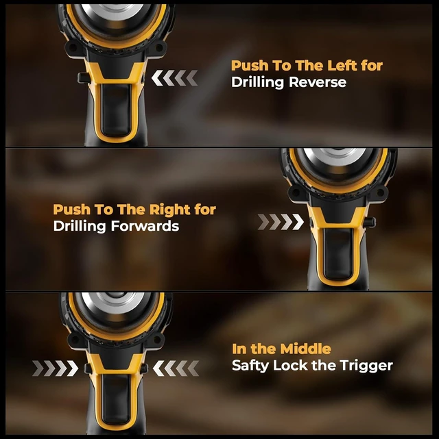 Alt view image 7 of 7 - Cordless Hammer Drill Compatible with Dewalt 20V MAX Battery (No Battery)