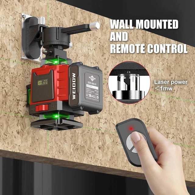 Alt view image 4 of 6 - 360° Green Cross Line Self Leveling Laser Level Measuring Tool