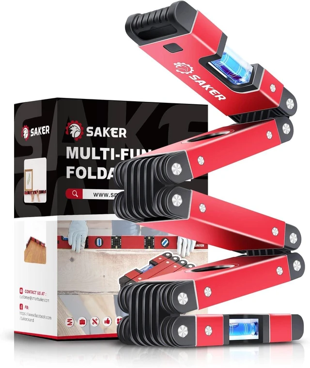 Main image of 28-Inch Multi-Function Foldable Level Multi-Angle Measurement Woodworking Tool, Precise Leveling in Any Position, Gift for Father, Him & Her