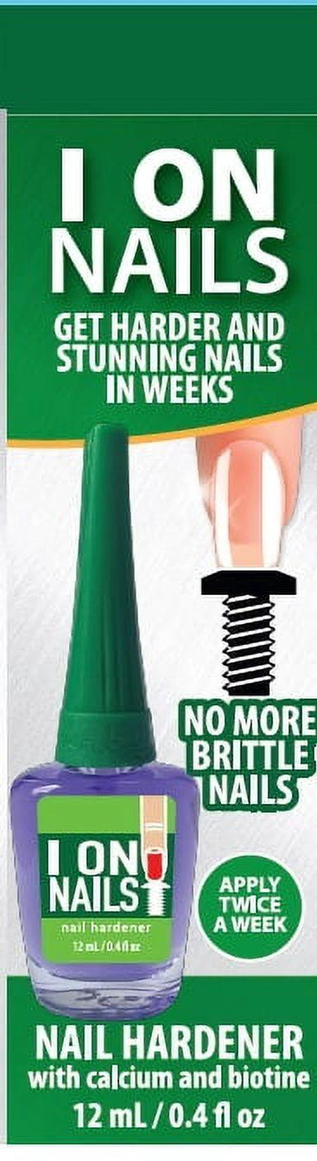 Alt view image 2 of 6 - Amen I on Nails Hardener w/ Calcium Biotin 0.40oz, Longer, Stronger, No More Brittle Nails Base Coat
