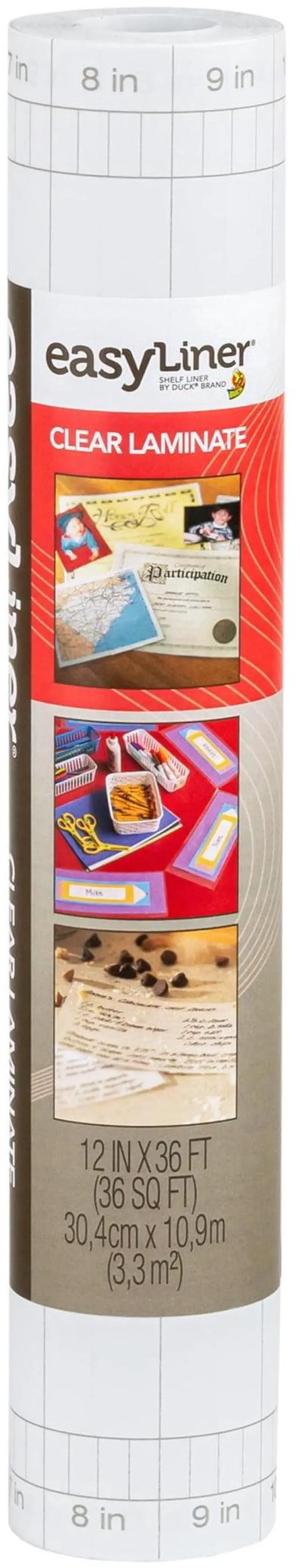 Main image of EasyLiner Clear Adhesive Laminate Shelf Liner, Clear 12" x 36' Roll