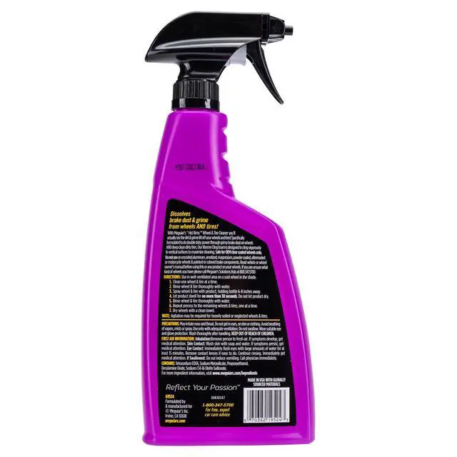 Alt view image 2 of 7 - Meguiar's Hot Rims Wheel and Tire Cleaner, G9524, 24 oz, Spray