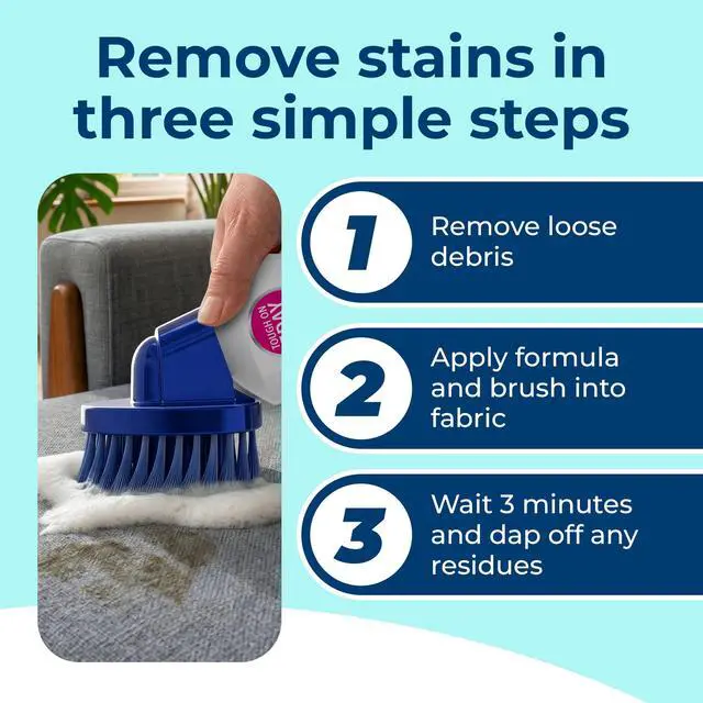 Alt view image 2 of 7 - (2 pack) Carbona Oxy-Powered Upholstery Cleaner, Stain Remover with Brush & Sponge, 13.5 fl oz