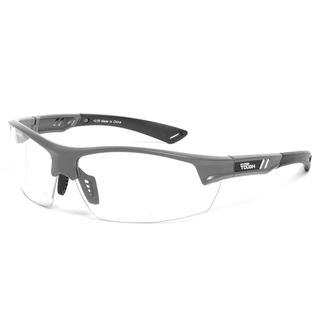 Alt view image 4 of 6 - Hyper Tough Safety Bifocal Glasses 2.00 with Z87.1 Poly-Carbonate Lens HTSB2.0-622324