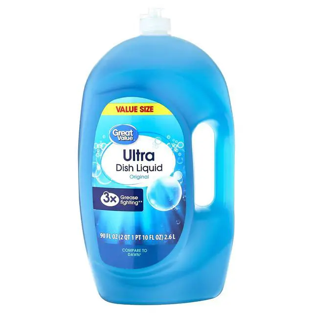Alt view image 4 of 5 - Great Value Ultra Original Dish Liquid, 90 fl oz