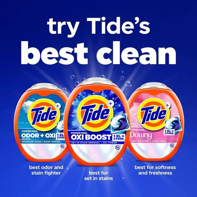 Alt view image 3 of 7 - Tide Oxi Boost Power PODS with Stain Remover and Oxi Power Laundry Detergent Pacs, 18 Count