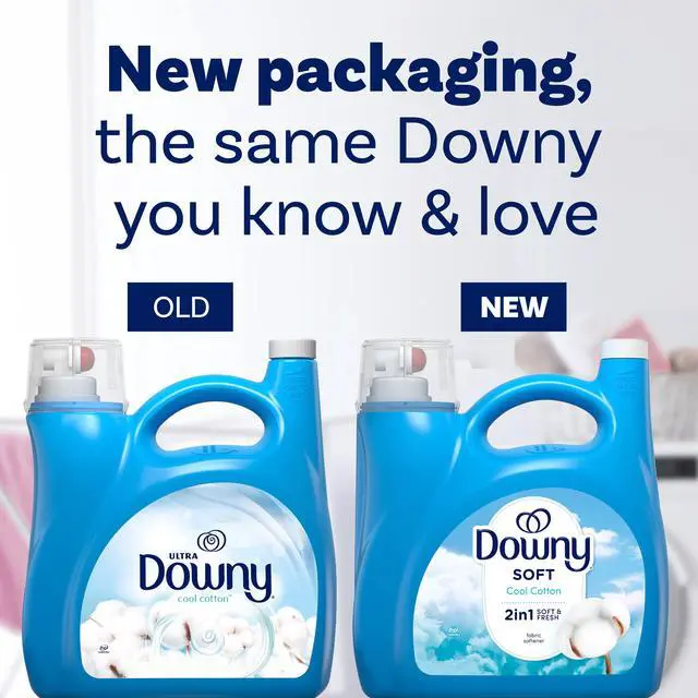 Alt view image 4 of 6 - Downy Liquid Laundry Fabric Softener and Conditioner, Cool Cotton Scent, 140 fl oz, 190 Loads