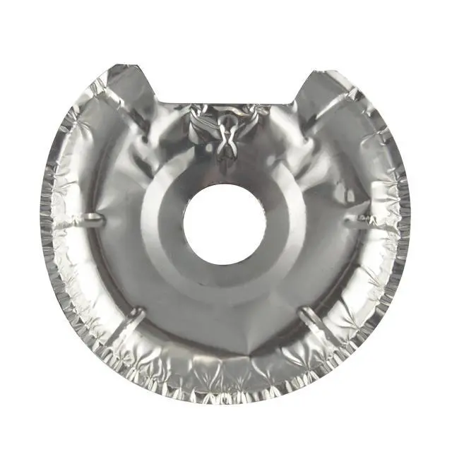 Alt view image 3 of 7 - (3 pack) Mainstays R101F12 Disposable Foil Drip Pan Liners for Electric Stoves - 12 Pack