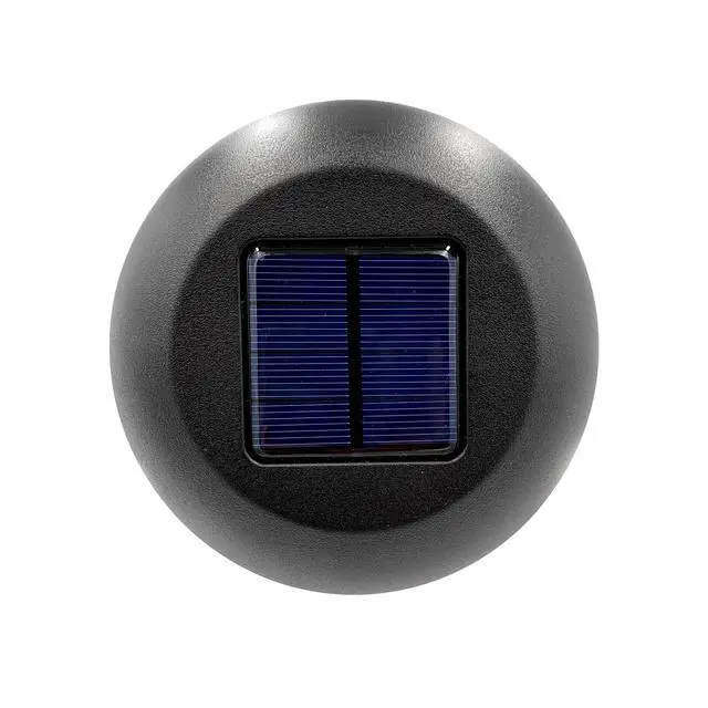 Alt view image 7 of 7 - Mainstays Solar Powered Black Lattice LED Walkway Light with Glass Lens, 8 Lumens