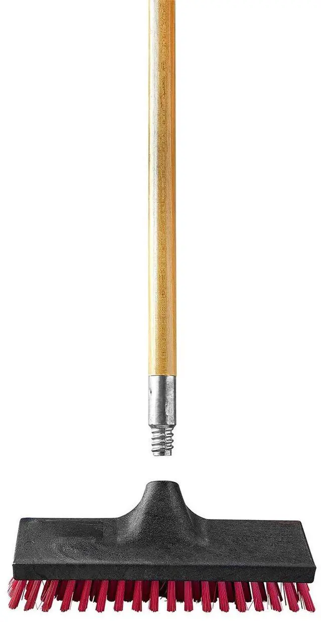 Alt view image 4 of 7 - Libman Hardwood Broom Handle with Zinc Screw-In - 60 Inch Length, Brown Wood