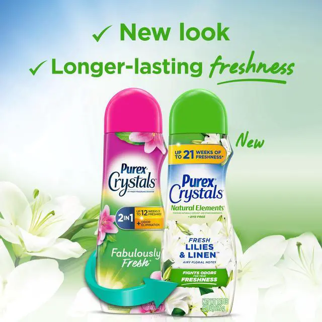 Alt view image 2 of 7 - Purex Crystals Scent Booster, Natural Elements, Fresh Lilies & Linen, 39oz