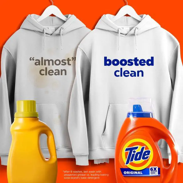 Alt view image 3 of 7 - Tide Laundry Detergent Liquid with 6X Boosted Cleaning Power, Original Scent, 29 fl oz, 23 Loads