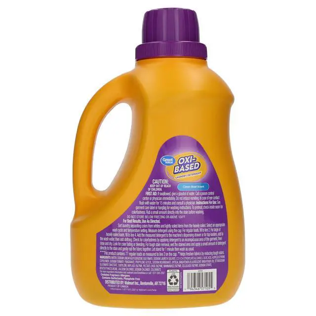 Alt view image 3 of 5 - Great Value Oxi-Based Laundry Detergent, Clean Blast, 100.5 fl oz, 77 Loads