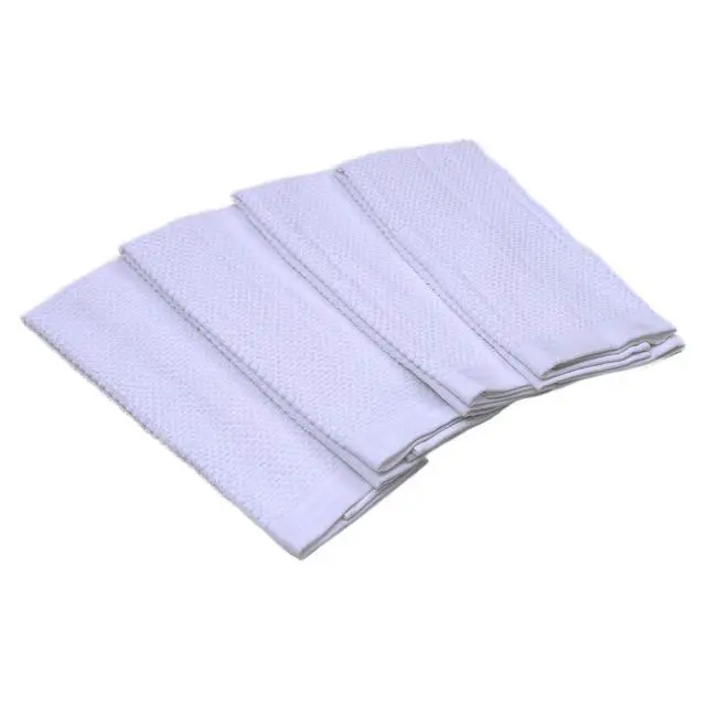 Alt view image 5 of 5 - Mainstays 12-Pack 16 in x 26 in Woven Kitchen Towel Set, Arctic White