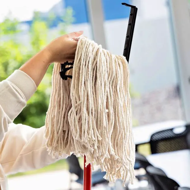 Alt view image 3 of 6 - Libman Heavy Duty Cut-End Cotton & Polyester Wet Mop Refill with Clip Attachment