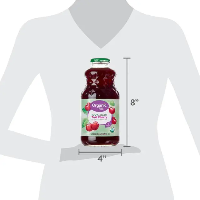 Alt view image 4 of 5 - Great Value Organic 100% Tart Cherry Juice, 32 fl oz