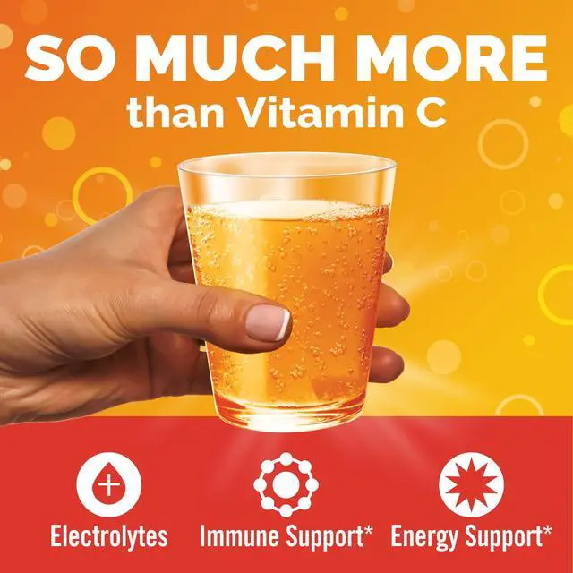 Alt view image 3 of 6 - Emergen-C 1000Mg Vitamin C Powder for Immune Support Super Orange - 30 Ct