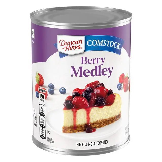 Alt view image 4 of 7 - (2 pack) Duncan Hines Comstock, Berry Medley Pie Filling and Topping, 22 oz.
