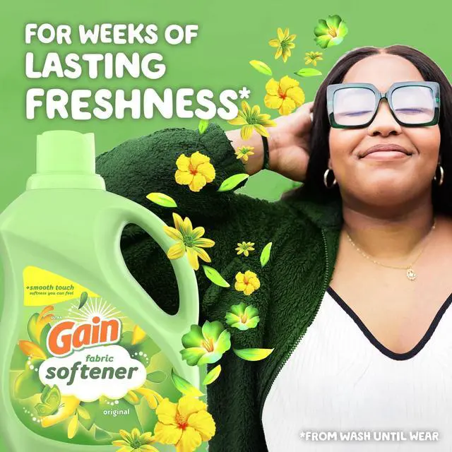 Alt view image 5 of 6 - Gain Liquid Laundry Fabric Softener and Conditioner, Original Scent, 140 fl oz, 190 Loads
