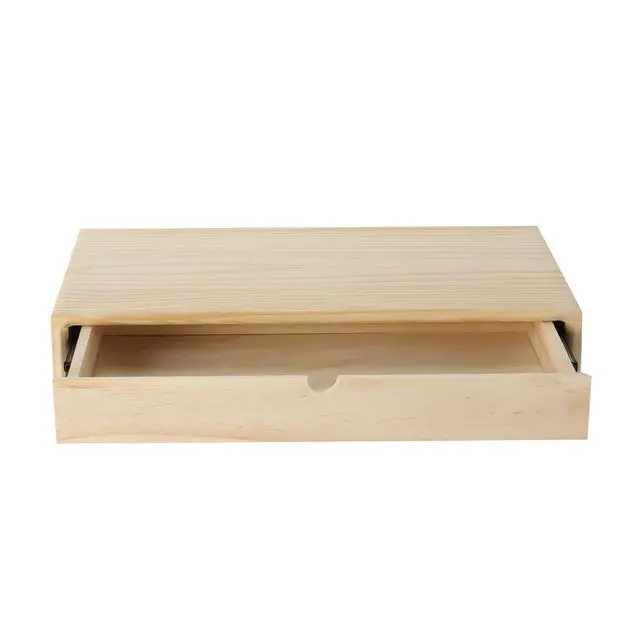 Alt view image 4 of 6 - Pen+Gear Wooden Monitor Stand, Combines the Functions of Holding Computers and Storing Items