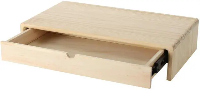 Main image of Pen+Gear Wooden Monitor Stand, Combines the Functions of Holding Computers and Storing Items