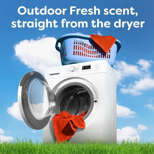 Alt view image 6 of 7 - Bounce Dryer Sheets, Outdoor Fresh Scent, 105 Count